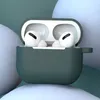 Etui do AirPods 3 silikonowy miękki pokrowiec na słuchawki + brelok karabińczyk zawieszka ciemnoniebieski (case D)