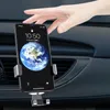 Grawitacyjny uchwyt samochodowy do smartfona na kratkę nawiewu niebieski (YC08)