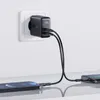 Acefast ładowarka sieciowa 2x USB Typ C 40W, PPS, PD, QC 3.0, AFC, FCP czarny (A9 black)