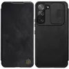 Nillkin Qin Leather Pro Case etui do Samsung Galaxy S22+ (S22 Plus) osłona na aparat kabura pokrowiec obudowa z klapką czarny
