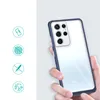 Clear 3in1 etui do Samsung Galaxy S21 Ultra 5G żelowy pokrowiec z ramką niebieski