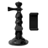 Uchwyt z przyssawką do GoPro, DJI, Insta360, SJCam, Eken + adapter do smartfona - czarny