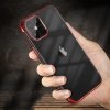 Clear Color case żelowy pokrowiec etui z metaliczną ramką Samsung Galaxy A13 5G czerwony