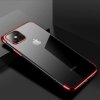 Clear Color case żelowy pokrowiec etui z metaliczną ramką Samsung Galaxy A33 5G czerwony