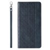 Magnet Strap Case etui do iPhone 12 Pro pokrowiec portfel + mini smycz zawieszka niebieski