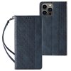 Magnet Strap Case etui do iPhone 13 Pro Max pokrowiec portfel + mini smycz zawieszka niebieski
