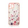 Design Case etui do iPhone 12 Pro Max pokrowiec w kwiaty różowy