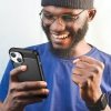 Carbon Case etui iPhone 14 elastyczny żelowy pokrowiec na tył plecki czarny