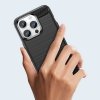 Carbon Case etui iPhone 14 Pro Max elastyczny żelowy pokrowiec na tył plecki czarny