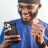 Carbon Case etui iPhone 14 Pro Max elastyczny żelowy pokrowiec na tył plecki czarny
