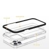 Clear 3in1 etui iPhone 14 Pro Max silikonowy pokrowiec z ramką czerwone