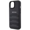 AMG AMHCP15MGSEBK iPhone 15 Plus / 14 Plus 6.7 czarny/black hardcase Leather Debossed Lines