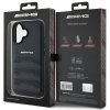 AMG AMHCP16SGSEBK iPhone 16  6.1 czarny/black hardcase Leather Debossed Lines Black Logo