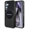 Etui AMG Transparent Rhombs MagSafe do   Samsung Galaxy S25 czarny