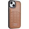 Audi Synthetic Leather MagSafe iPhone 15 / 14 / 13 6.1 brązowy/brown hardcase AU-TPUPCMIP15-GT/D3-BN