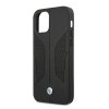 Etui BMW BMHCP12LRSCSK iPhone 12 Pro Max 6,7 czarny/black hardcase Leather Perforate Sides
