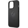 Etui BMW BMHCP13LREELK iPhone 13 Pro / 13 6.1 czarny/black hardcase Leather Emboss