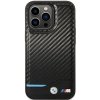 Etui BMW BMHCP13X22NBCK iPhone 13 Pro Max 6.7 czarny/black hardcase Leather Carbon