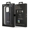 BMW BMHCP15LGSPCCK iPhone 15 Pro 6.1 czarny/black hardcase Grip Stand Smooth & Carbon