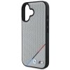 BMW BMHMP16S23PUPDG iPhone 16 6.1 szary/grey hardcase M Perforated Tricolor Line MagSafe