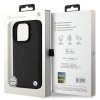BMW BMHMP16LSLLBK iPhone 16 Pro 6.3 czarny/black hardcase Leather Hot Stamp MagSafe