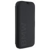 BMW BMBKP16L23RMRLK iPhone 16 Pro 6.3   czarny/black bookcase Signature Leather Wordmark