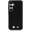 Etui BMW Leather Carbon MagSafe do       Samsung Galaxy S25 czarny
