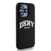 DKNY DKHMP13LSNYACH iPhone 13 Pro / 136.1 czarny/black hardcase Liquid Silicone White Printed Logo MagSafe