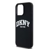 DKNY DKHMP15XSNYACH iPhone 15 Pro Max 6.7 czarny/black hardcase Liquid Silicone White Printed Logo MagSafe