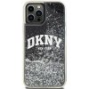 DKNY DKHCP12MLBNAEK iPhone 12 Pro/12 6.1 czarny/black hardcase Liquid Glitter Big Logo