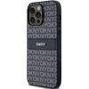 DKNY DKHCP14XPRTHSLK iPhone 14 Pro Max6.7 czarny/black hardcase Leather Mono Stripe & Metal Logo