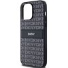 DKNY DKHCP14XPRTHSLK iPhone 14 Pro Max6.7 czarny/black hardcase Leather Mono Stripe & Metal Logo