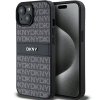 DKNY DKHCP15MPRTHSLK iPhone 15 Plus /14 Plus 6.7 czarny/black hardcase Leather Mono Stripe & Metal Logo