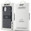 DKNY DKHCP15MPRTHSLK iPhone 15 Plus /14 Plus 6.7 czarny/black hardcase Leather Mono Stripe & Metal Logo