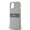 DKNY DKHCP14SPRTHSLE iPhone 14 / 15 / 136.1 beżowy/beige hardcase Leather Mono Stripe & Metal Logo