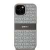 DKNY DKHCP15SPRTHSLE iPhone 15 / 14 / 136.1 beżowy/beige hardcase Leather Mono Stripe & Metal Logo