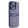 DKNY DKHCP15LPRTHSLB iPhone 15 Pro6.1 niebieski/blue hardcase Leather Mono Stripe & Metal Logo