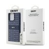 DKNY DKHCP15XPRTHSLB iPhone 15 Pro Max6.7 niebieski/blue hardcase Leather Mono Stripe & Metal Logo