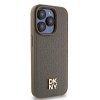 DKNY DKHMP14XPSHRPSW iPhone 14 Pro Max6.7 brązowy/brown hardcase Leather Pattern Metal Logo MagSafe