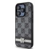 DKNY DKHCP15XPCPTSSK iPhone 15 Pro Max6.7 czarny/black hardcase Leather Checkered Mono Pattern & Printed Stripes