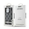 DKNY DKHCP15XPCPTSSK iPhone 15 Pro Max6.7 czarny/black hardcase Leather Checkered Mono Pattern & Printed Stripes
