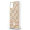 DKNY DKHMN61HCPTSP iPhone 11 / Xr6.1 różowy/pink hardcase IML Checkered Mono Pattern & Printed Stripes MagSafe