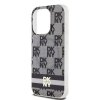 DKNY DKHMP13XHCPTSK iPhone 13 Pro Max6.7 czarny/black hardcase IML Checkered Mono Pattern & Printed Stripes MagSafe