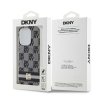 DKNY DKHMP14LHCPTSK iPhone 14 Pro6.1 czarny/black hardcase IML Checkered Mono Pattern & Printed Stripes MagSafe