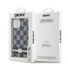 DKNY DKHMP15SHCPTSK iPhone 15 / 14 / 136.1 czarny/black hardcase IML Checkered Mono Pattern & Printed Stripes MagSafe