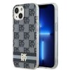 DKNY DKHMP15MHCPTSK iPhone 15 Plus /14 Plus 6.7 czarny/black hardcase IML Checkered Mono Pattern & Printed Stripes MagSafe