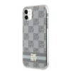 DKNY DKHMN61HCPTSE iPhone 11 / Xr6.1 beżowy/beige hardcase IML Checkered Mono Pattern & Printed Stripes MagSafe