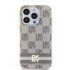 DKNY DKHMP14LHCPTSE iPhone 14 Pro6.1 beżowy/beige hardcase IML Checkered Mono Pattern & Printed Stripes MagSafe