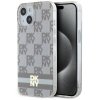 DKNY DKHMP15SHCPTSE iPhone 15 / 14 / 136.1 beżowy/beige hardcase IML Checkered Mono Pattern & Printed Stripes MagSafe