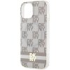 DKNY DKHMP15MHCPTSE iPhone 15 Plus /14 Plus 6.7 beżowy/beige hardcase IML Checkered Mono Pattern & Printed Stripes MagSafe